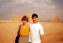 Египет.У нас за спиной - знаменитые пирамиды